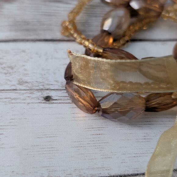 Set of 3 Stretch Bracelets Amber Tones - Picture 6 of 8